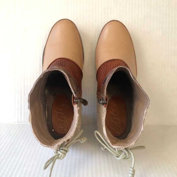 Elite Rags Cognac & Tan Booties - Picture 3 of 13